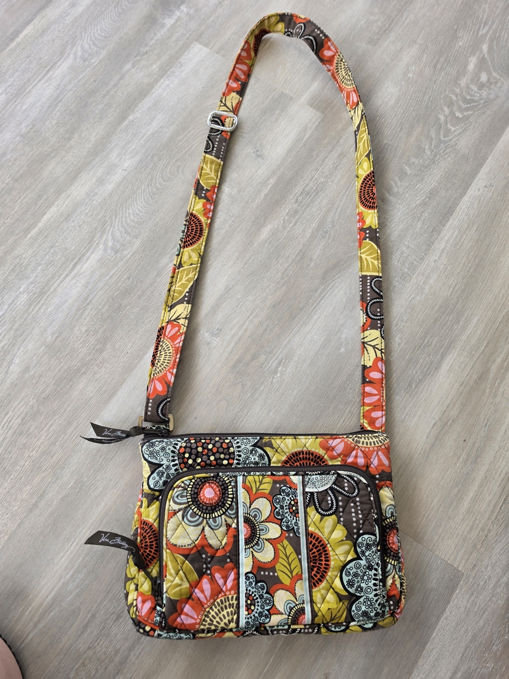 Vera Bradley Quilted Crossbody Bag in Multi Floral